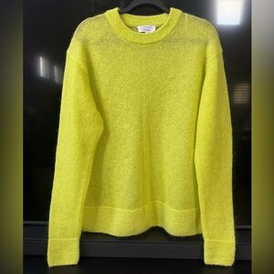& Other Stories Knit Neon Yellow Mohair Blend Sweater